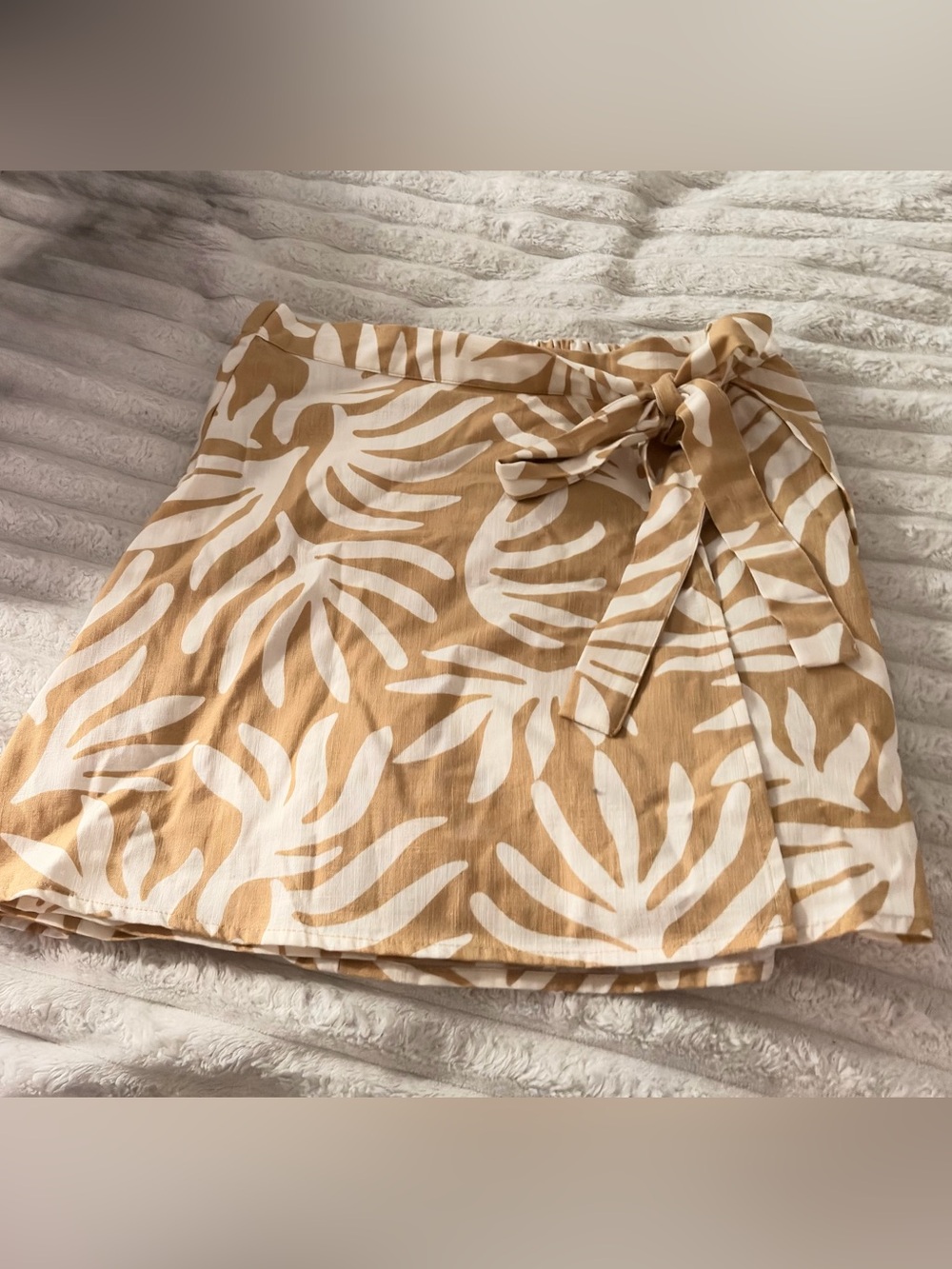 New Day Brown and Cream Print Elastic Waist Bottoms - XS